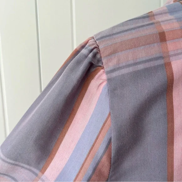 Pink Plaid 80s Midi Dress - Picture 9 of 10